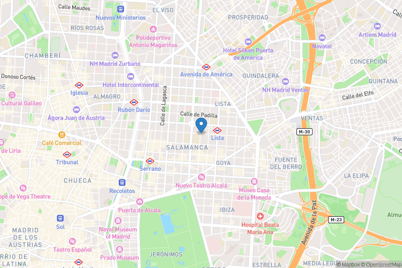 Estudio Sampere Madrid - Open Street Map